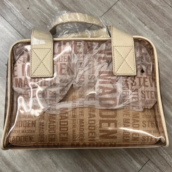 Steve Madden Makeup/Cosmetic Bag (Clear)
